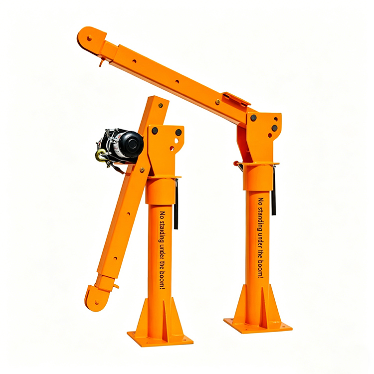 Kleine, op een voertuig gemonteerde kraan van 1000 kg