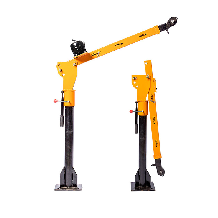 Op een voertuig gemonteerde minikraan